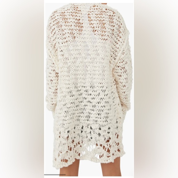NWT FREE PEOPLE IMELDA CROCHET KNIT CARDIGAN - Picture 4 of 6
